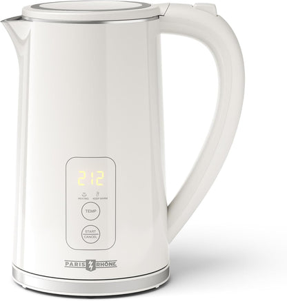 Electric Kettle, 1.7L Capacity 6 Temperature Settings Cordless Water Heater