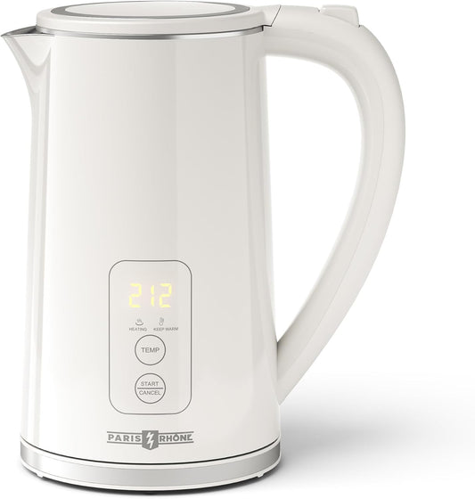 Electric Kettle, 1.7L Capacity 6 Temperature Settings Cordless Water Heater