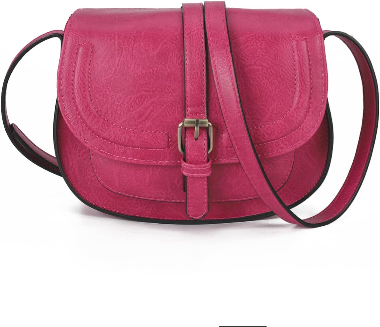 Crossbody Bags for Women Small Over the Shoulder Saddle Purses and Boho Cross body Handbags,Vegan Leather