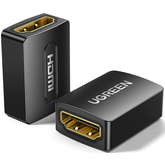 UGREEN HDMI Coupler 2 Pack 4K 60Hz HDMI 2.0 Adapter Female to Female HDMI Connector 3D 4K HDMI Extender Compatible with HDTV Switch Xbox One PlayStation PS4 Laptop PC