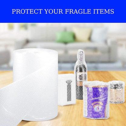 Bubble Cushioning Wrap Rolls 2-Pack,Easy to Tear Small Bubble Thicker & Durable for Packing Delivering & Moving Perforated every 12in 12 Inchx72 Feet Total (white),MR011902