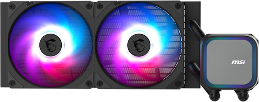 MSI MAG Coreliquid A13 240 - AIO ARGB CPU Liquid Cooler - 240mm Radiator - LGA 1851 Ready - Triple 120mm ARGB PWM Fans, Black