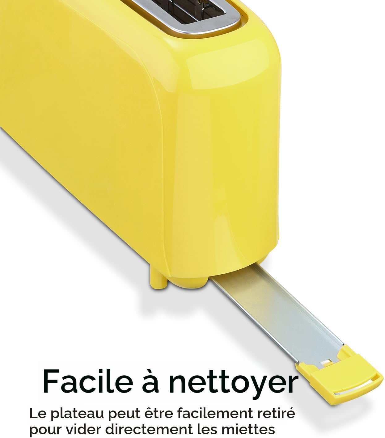SEEDEEM Grille-pain fin à 2 tranches, grille-pain simple avec fente longue de 25,4 cm adaptée aux bagels et au pain artisanal, 6 réglages d'ombrage, annuler/réchauffer/décongeler, bac à miettes