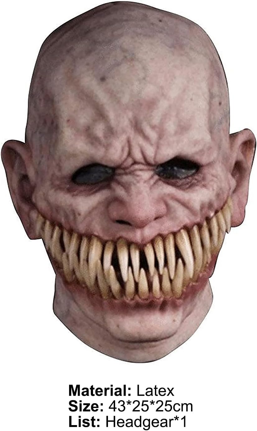 Cosplay Scary Mask, Scary Dracula Monster Costume Party Horror Demon Zombie