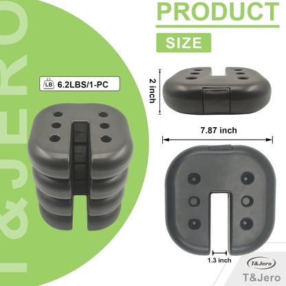 T&Jero Square Heavy Duty Canopy Weights for Legs of Pop Up Tent Gazebo Set of 4, 28 lb