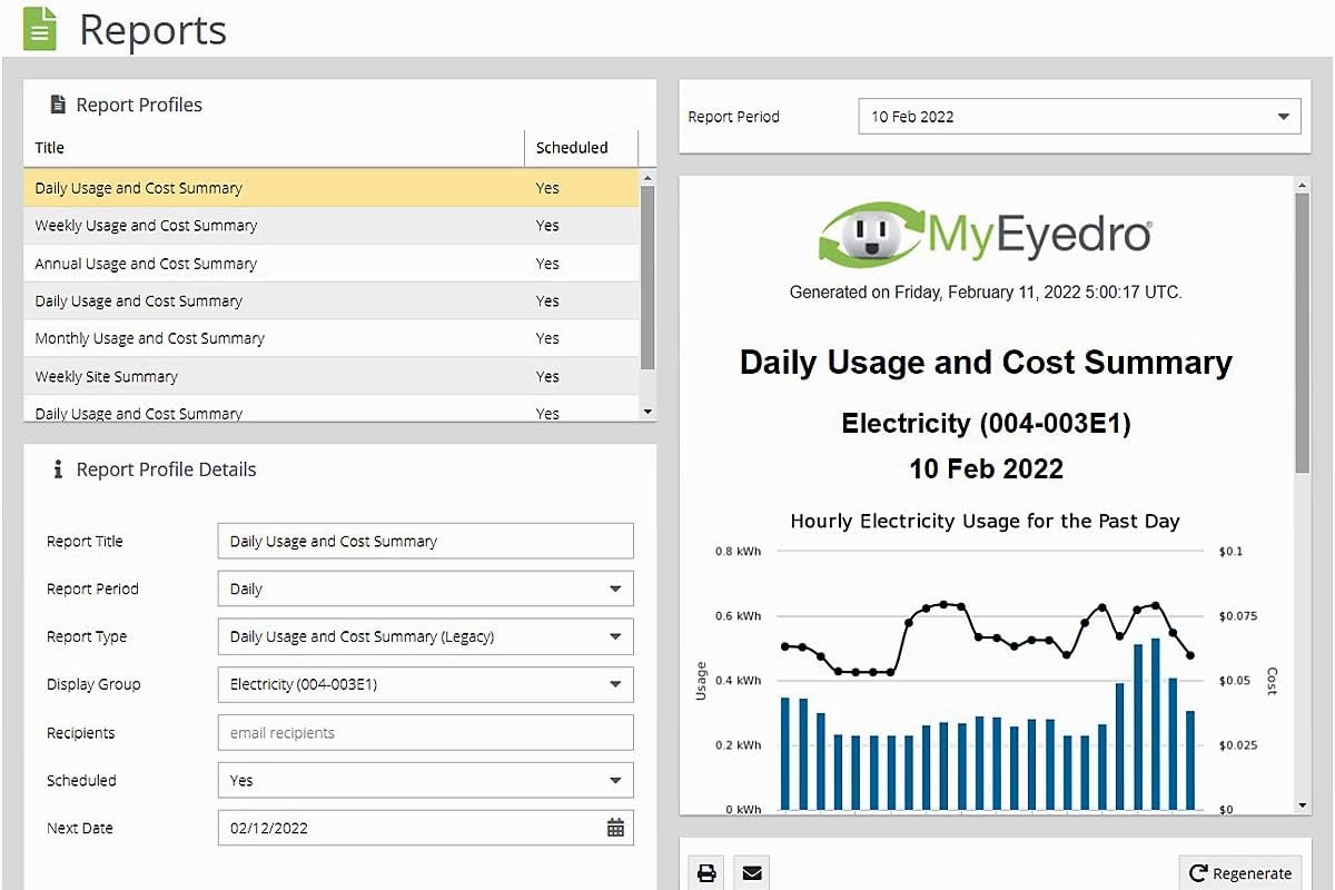 Eyedro Home Energy Monitor - Solar Energy/Net Metering - Save on Electricity - Track Power Use - Bills & Reports -Real-Time Electricity Data & History - EYEDRO-Home Ethernet or WiFi Connect (2.4 GHz)