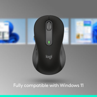 Logitech Signature M650 L Full Size Wireless Mouse - For Large Sized Hands, 2-Year Battery, Silent Clicks, Customizable Side Buttons, Bluetooth, for PC/Mac/Multi-Device/Chromebook - Black