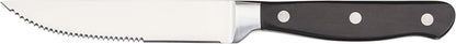 Amazon Basics Premium 8-Piece Kitchen Steak Knife Set, Black