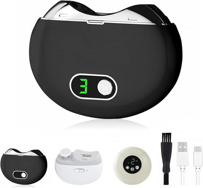 Electric Nail Clippers for Adult, 3-Speed Electric Automatic Nail Clipper for Baby, Kids, Seniors, Rechargeable Nail Trimmer with Nail Scraps Storage (Black)
