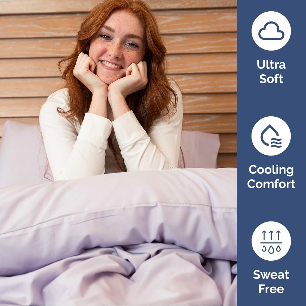 Extra Deep Queen Sheet Set - 6 Piece Breathable & Cooling Sheets - Hotel Luxury Bed Sheets Set - Easy & Secure Fit - Soft, Wrinkle Free & Comfy Sheets Set - White Sheet Set w/Extra Deep Pockets