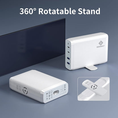 4-Port USB Charger, EGOWAY 90W Wall Charger, 60W & 18W Dual USB C Wall Charger and Dual USB A Ports 12W, Multi USB C Charger for MacBook, Phone and More