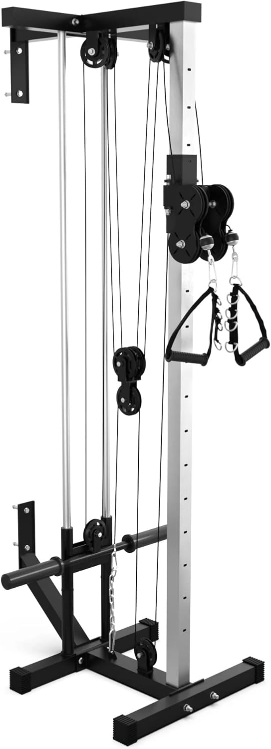 Synergee Dual Pulley Machine – Wall Mounted Adjustable Cable Station