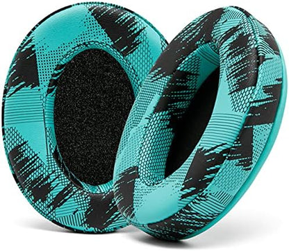 WC PadZ - The Ultimate Upgraded Earpads by Wicked Cushions - Compatible with Audio Technica, HyperX, SteelSeries Arctis & More - Extra Thick - Bigger Opening - Softer Memory Foam | (90s Black)