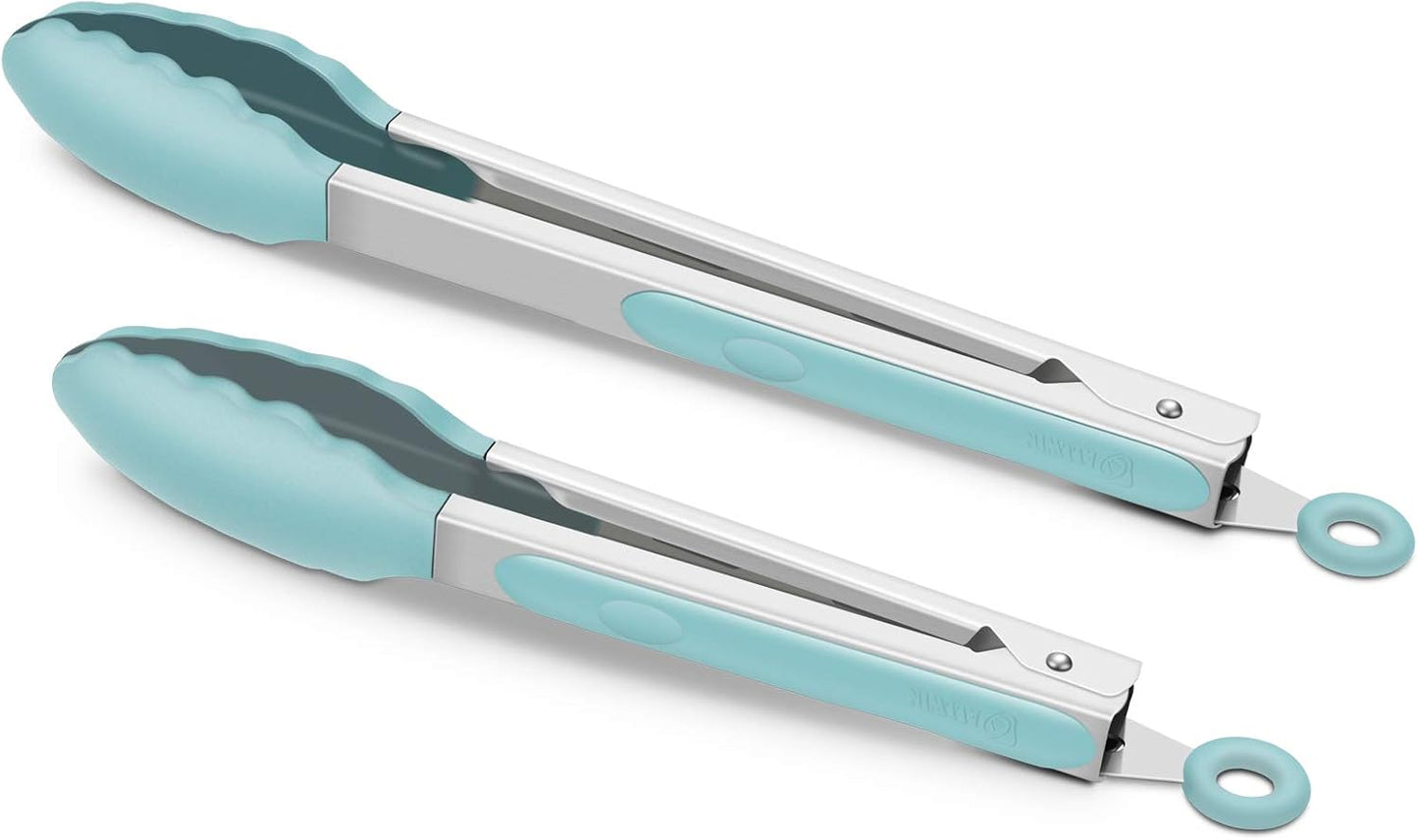 Purilite Select Silicone &amp; Stainless Steel Kitchen Tongs