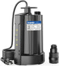 Acquaer 1/3 HP Automatic Submersible Water Pump, 115V Sump Pump with 3/4” Garden Hose Check Valve Adapter,2160 GPH High Flow Water Removal for Swimming Pool Cover Hot Tubs Flooded House Basement