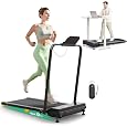 Yagud Walking Pad with 8% Incline, 3 in 1 Treadmill for Home & Office, 2.5HP Under Desk Treadmill with Handle, Portable Treadmill with Remote Control & Led Display, No Installation