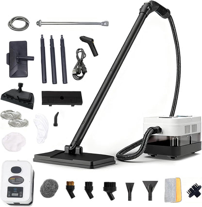 12-in-1 Steam Mop,21 PCS Attachments Detachable Handheld Steamer