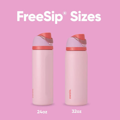 Owala Kids FreeSip Insulated Stainless Steel Water Bottle with Straw, BPA-Free Sports Water Bottle, Great for Travel, 16 oz, Celestial Sphere
