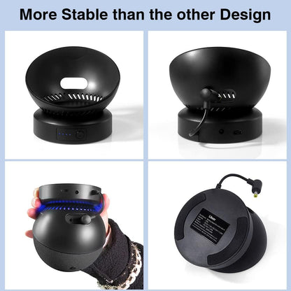 Battery Base for Dot (4th Gen) to Make Dot 4 Portable (The Speaker Not Included ) (DT04 Black)