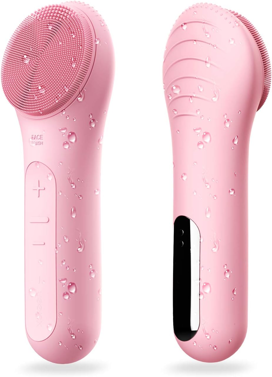 Några Coola Facial Cleansing Brush, Waterproof Electric Face Cleansing Brush Device for Deep Cleaning|Gentle Exfoliating|Massaging,Rechargeable Silicone Skin Wash Machine with Magnet Charger