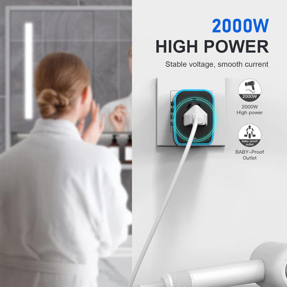 Universal Travel Adapter, DIWILI International Power Adapter