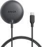 Anker Zolo Magnetic Wireless Charger, Qi2 Certified 15W MagSafe-Compatible Wireless Charging Pad with 5 ft Built-In USB-C cable, For iPhone 16/15/14/13 Series, AirPods, and More (Adapter Not Included)