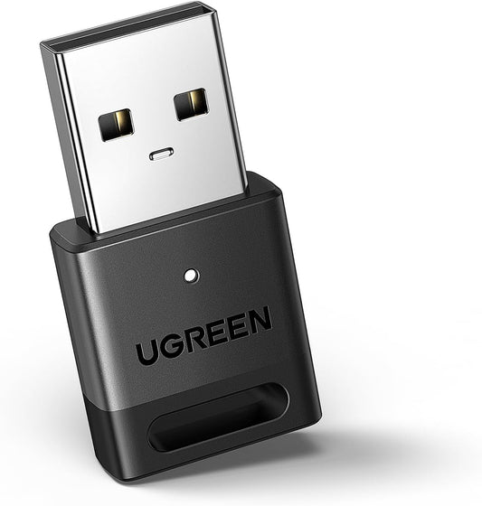 UGREEN Bluetooth 5.3 Adapter USB Bluetooth Dongle for PC Plug and Play for Windows 11 10 8.1 for Wireless Keyboard Mouse Headphone Speaker