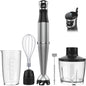 Turelar Immersion Blender Handheld Corded, 1100W 5 in 1 Hand Blender Set Trigger Variable Speed, Emulsion Stick Mixer with Food Processor, Whisk, Frother, for Soup, Puree, Baby Food, Anti-scratch