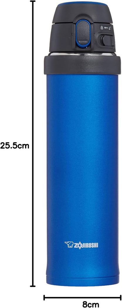 Zojirushi Flip-and-Go Stainless Mug, 20-Ounce, Cobalt Blue