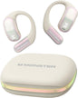 Monster Open Ear AC326 Headphones, Bluetooth 6.0 Wireless Earbuds with Dual-Mic Clear Calls, Air Conduction Headphones with Ear Hooks, Spatial Audio, Snug Fit, 35H Playtime, IPX5 for Sports, Off-white