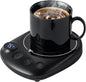 MYMULIKE Mug Warmer, Coffee Mug Warmer for Desk with 4 Temperature Settings (55℃/65℃/75℃/85℃), Coffee Warmer with Auto Shut Off, 1-12 Hour Timer, Desk Accessories for Office/Home