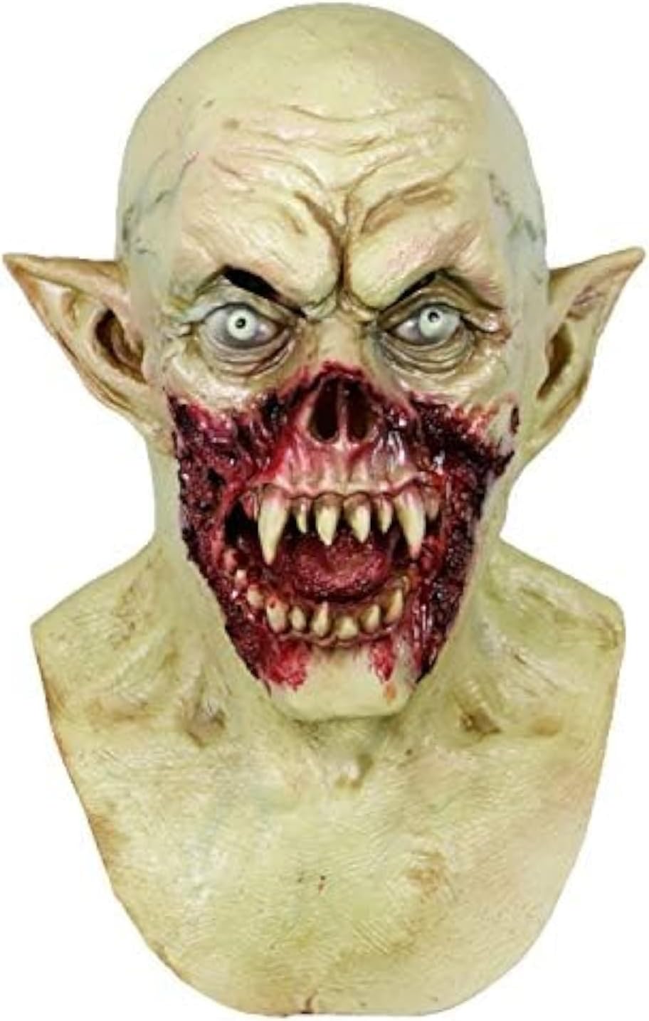 MOLEZU Vampire Mask Zombie Head Mask for Adult, Scary Horror Creepy Demon Monster Mask for Halloween Costume Party