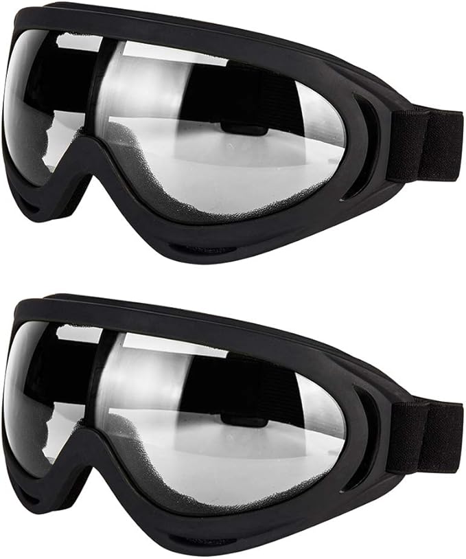 LJDJ Motorcycle Goggles - Glasses of 2 - Dirt Bike ATV Motocross Riding Offroad Combat Goggles