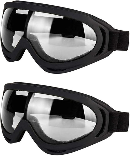 LJDJ Motorcycle Goggles - Glasses of 2 - Dirt Bike ATV Motocross Riding Offroad Combat Goggles