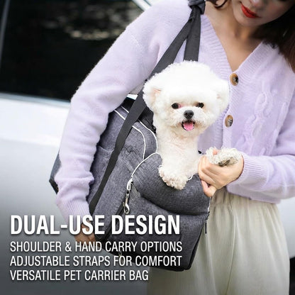 Console Dog Seat for Mazda MX-5 Miata 2000-2025, Pet Booster, Automotive Car Bed, Cat Soft-Sided Carrier, Portable Vehicle Travel Bag Grey