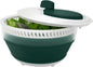 Starfrit Collapsible Salad Spinner, 3L, Colander & Serving Bowl | Collapsible storage. 3L capacity. Colander basket. Serving bowl. BPA-free. Ideal for salads and vegetables.