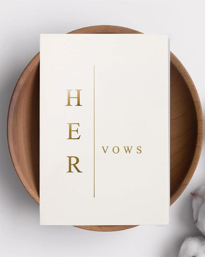 GroomBrideGifts Wedding Vow Book for His and Hers, Soft Touch, Perfectly Sized Bride and Groom Vow Books, Wedding Essentials, Wedding Registry Ideas, His and Hers Gifts