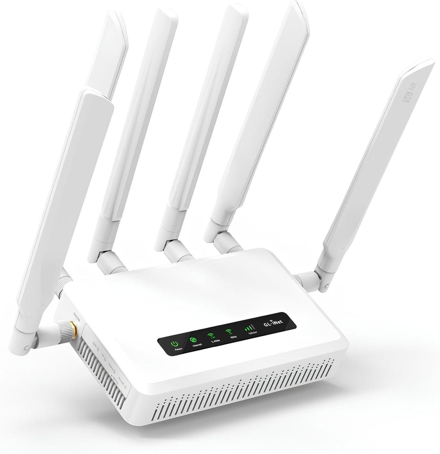 GL.iNet GL-X3000 (Spitz AX) | 5G Router | 5G NR AX3000 Cellular Gateway Router, Wi-Fi 6, Hotspot, Detachable Antennas, Dual-SIM, RV, T-Mobile & AT&T IoT Device Certified
