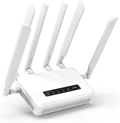 GL.iNet GL-X3000 (Spitz AX) | 5G Router | 5G NR AX3000 Cellular Gateway Router, Wi-Fi 6, Hotspot, Detachable Antennas, Dual-SIM, RV, T-Mobile & AT&T IoT Device Certified