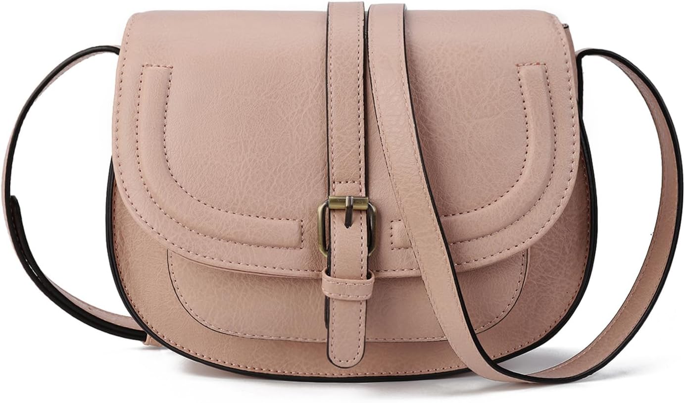 Crossbody Bags for Women Small Over the Shoulder Saddle Purses and Boho Cross body Handbags,Vegan Leather