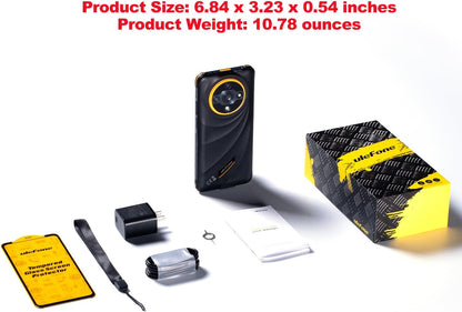 5G Rugged Phone, Ulefone Armor X31 Pro Unlocked Smartphone, MTK Dimensity 6300 5G, 16GB+256GB, Android 14, 6.56” 120Hz, 64MP Main Cam., 25MP Night Vision Cam., 6050mAh, Google Lens, NFC - Black