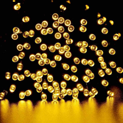 Solar String Lights Outdoor, 72ft 200 LED Solar Fairy Lights with 8 Modes, Waterproof Outdoor String Lights for Outside, Patio, Garden, Party, Backyard, Christmas, Holiday Decorations (Warm White)