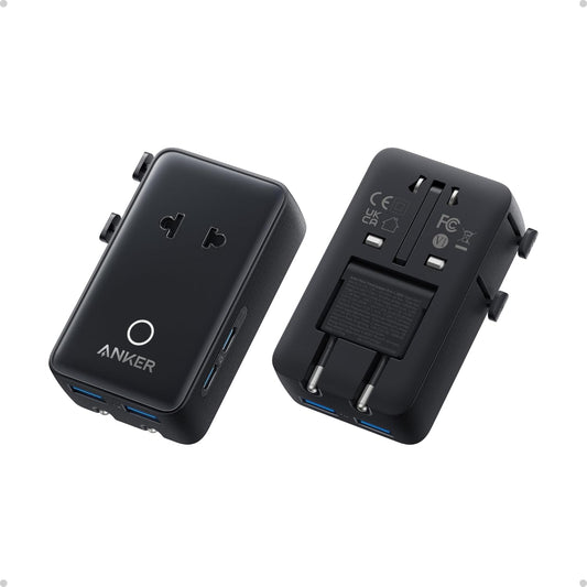 Anker Nano European Travel Plug Adapter, 5-Port, Foldable Plugs