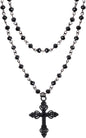 Sacina Gothic Cross Necklace, Cross Choker, Goth Jewelry Gift for Women