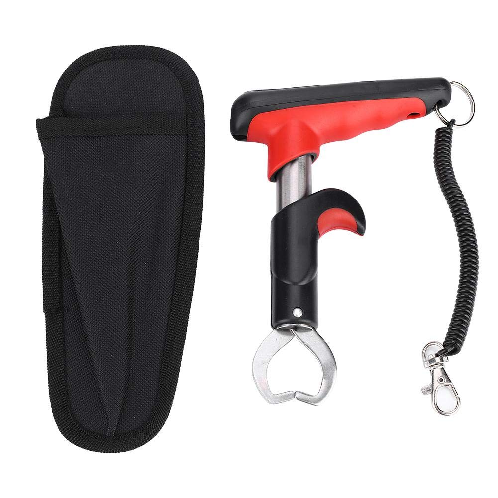 Stainless Steel Fish Lip Grabber with Digital Weighing Scale Fishing Men Fishing Accessory