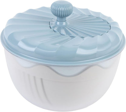 Salad Spinner High Efficiency Multifunctional Easy Using Vegetable Washer and Salad Chopper for Home Kitchen (Beige)