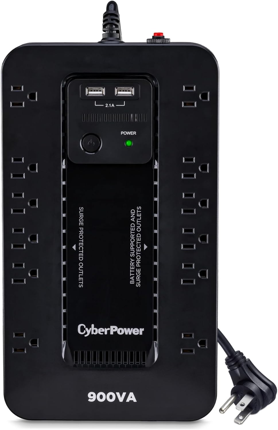 CyberPower ST425 Standby UPS System, 425VA/260W, 8 Outlets, Compact