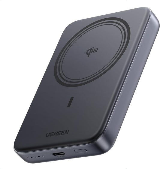 UGREEN Qi2 Certified 10000mAh 15W Magsafe Compatible Power Bank, Magnetic Wireless Battery Pack 20W Fast Charge Portable Charger Compatible with iPhone 16/15/14/13/12 Series (USB-C Cable Included)