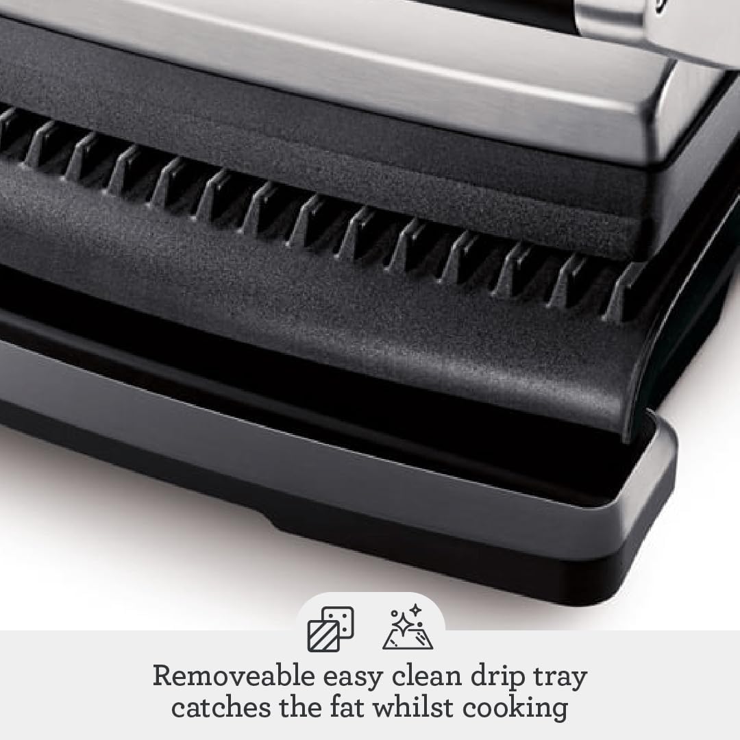 Breville the Panini Grill, Sandwich Maker, Panini Press, BREBGR200XL, Brushed Stainless Steel
