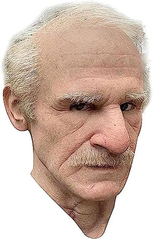 Old Man Mask for Adults Realistic Halloween Mask with Lifelike Features for Cosplay and Costume Parties